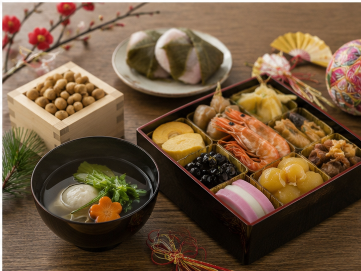 Japanese festival and traditional seasonal foods